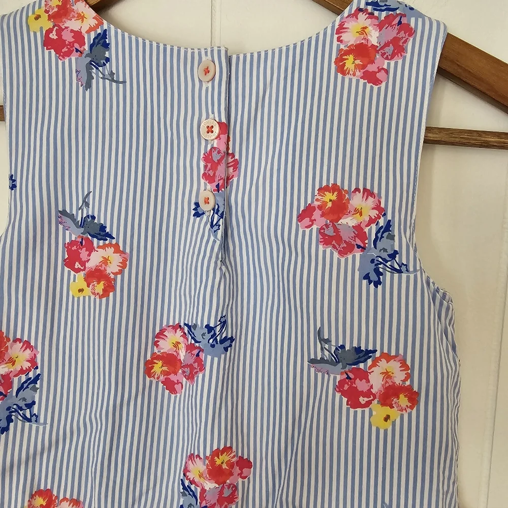 Joules Floral Striped Girls Layered Dress